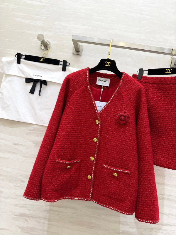 CC 26s Set Red Woven Tweed 344766