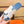 HM IZMIR SANDAL AEGEAN AND WHITE CALFSKIN