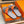 HM Men's Izmir Slide Grey Orange Cowhide 685821