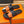 HM Men's Izmir Slide Black Orange Cowhide 685820