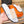 HM IZMIR SANDAL WHITE AND TANGERINE LAMBSKIN