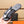 HM ORAN SANDAL BLACK AND LAVENDER LAMBSKIN