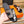 HM ORAN SANDAL BLACK AND PEACHY LAMBSKIN