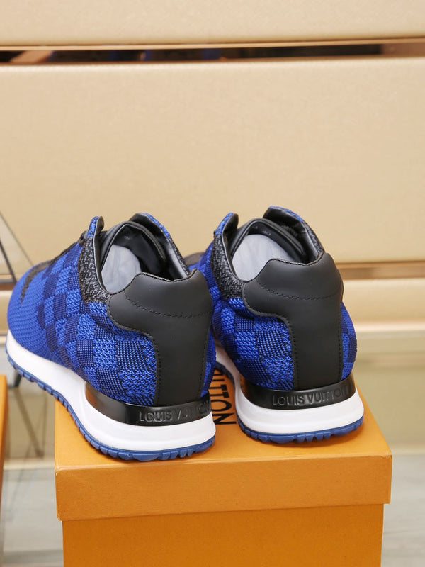 LV CLASSIC SNEAKER IN COBALT BLUE MIX BLACK DAMIER