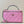 vanity shoulder bag top handle 17cm pink green lambskin