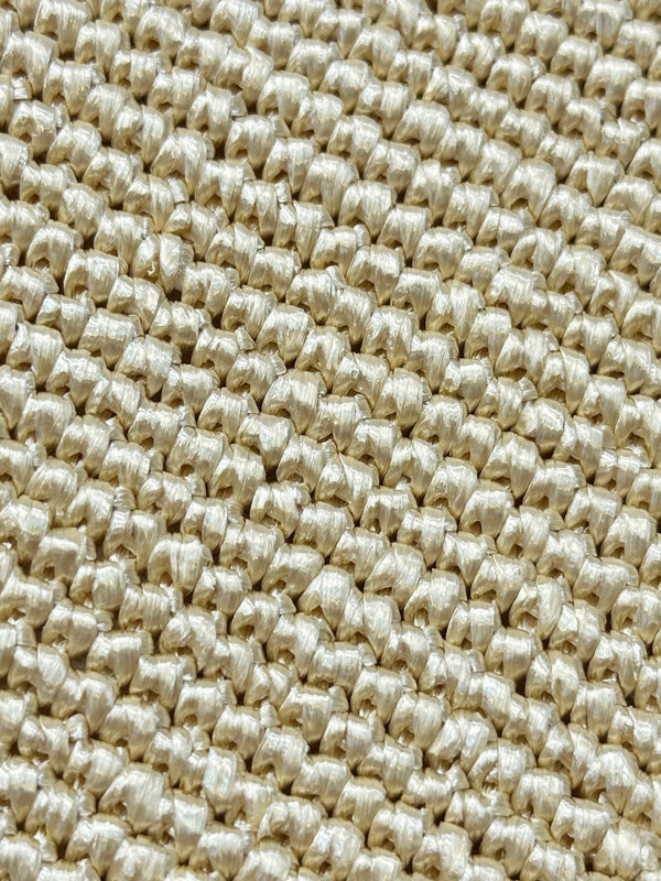 CC 26s Coco Beach 25.5CM Flap Bag Beige Raffia 143487
