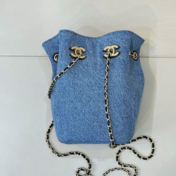CC 26s Métiers d'art 2026 Bucket Bag 18CM Blue Denim 143452