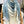 MISS DIOR ALLOVER SHAWL 140 CM IN POWDER BLUE MIX WHITE SILK CASHMERE 411630