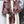 SQUARE SCARF 140 CM IN MAROON RED MIX WHITE MONOGRAM WOOL AND SILK 415110