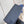 ZIPPY VERTICAL AEROGRAM WALLET 20CM BLUE CALFSKIN