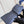 MULTIPLE WALLET AEROGRAM 10CM BLUE CALFSKIN