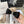 WHITE MIX BLACK SILK SCRUNCHIE 410891