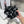 BLACK MONOGRAM FABRIC SCRUNCHIE 412544