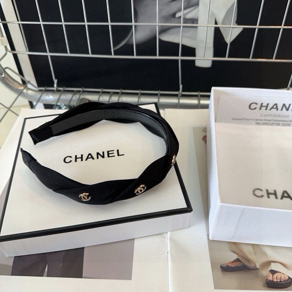 BLACK FABRIC HAIRBAND 432852
