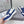 Brunello Panelled Sneakers Ivory Blue Grain Leather Suede 625363