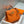 HM KELLY 28CM ORANGE TOGO GOLD HARDWARE