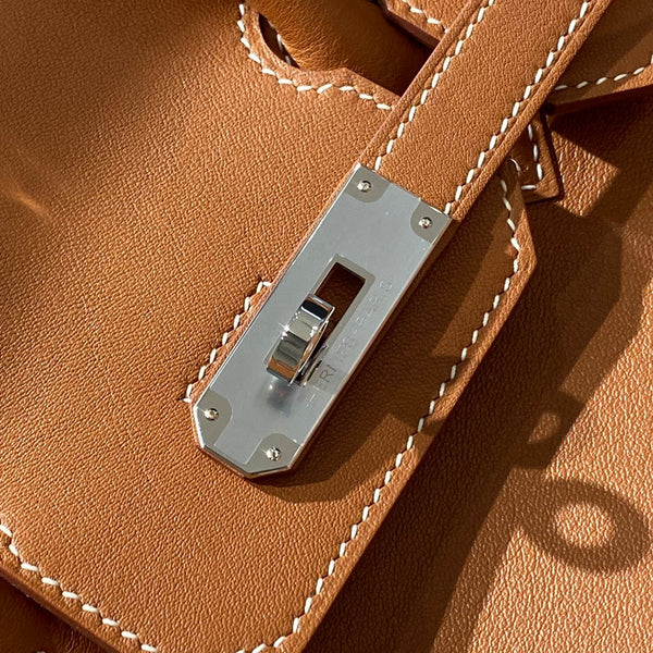 HM Shoulder Birkin 29 Yam Orange Leather 222354