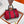 HM Garden Party 30cm Bag Etoupe Clemence Togo Red Canvas