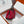 HM Garden Party 30cm Bag Etoupe Clemence Togo Red Canvas