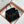 HM Garden Party 30cm Bag Black Togo Black Canvas