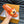 LV SLIPPERS IN CARROT ORANGE MONOGRAM CALFSKIN