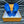 LV OASIS MULE IN COBALT BLUE CALFSKIN