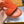 LV OASIS MULE IN CARROT ORANGE SUEDE CALFSKIN