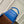 CAPUCINES MINI 21 COBALT BLUE TAURILLON GOLD HARDWARE