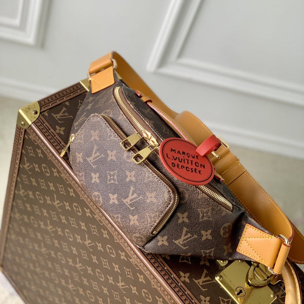 Lv Rush Bumbag Brown Monogram