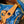 speedy p9 bandouliere 18cm blue calfskin