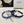 NAVY BLUE DENIM FABRIC HAIRBAND WITH PEARL CHAIN 400483