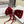 CRIMSON RED VELVET HAIR CLIP WITH BOW AND CRYSTAL 412470