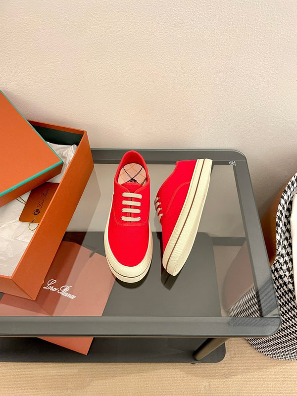 LP Nantucket Walk Sneaker Red Cotton 723198