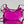 LE CAGOLE SMALL SHOULDER BAG 26 WITH RHINESTONES IN DEEP PINK CROCODILE EMBOSSED CALFSKIN