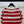 CC 26s Striped Collared Knit Short-Sleeved Top White Red 406562
