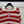 CC 26s Striped Collared Knit Short-Sleeved Top White Red 406562
