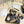 SL OPYUM SANDALS 105 CAMEL AND BLACK CALFSKIN