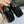 WOMEN'S SANDALS WITH ROUND TOE GLOSSY BLACK  SPECIFIC COWHIDE