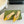 GG HORSEBIT SLINGBACK BALLET FLAT LEMON CANVAS