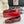 GG RIVETS BALLET FLAT GARNET HORIZONTAL STRAPS LAMBSKIN
