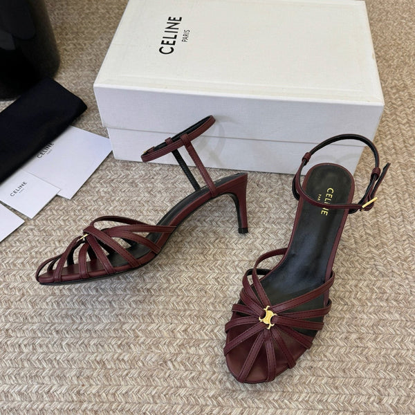 CL Triomphe Sandal 6.5cm Coffee Lambskin 835891