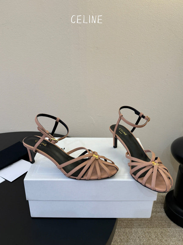 CL Triomphe Sandal 6.5cm Brown Lambskin 835893