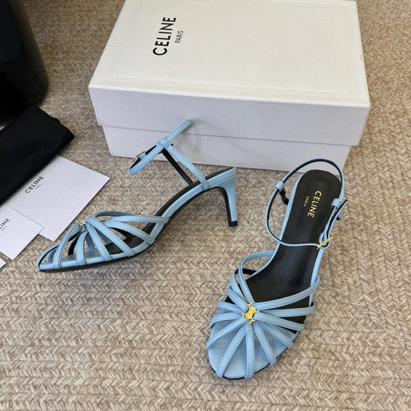 CL Triomphe Sandal 6.5cm Light Blue Lambskin 835894
