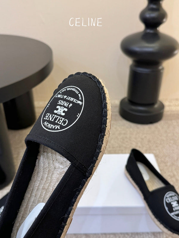 CL Maison Espadrilles Black Canvas 835903
