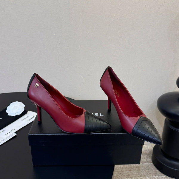 CC 26ss Pump Black Burgundy Lambskin 835699