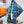 Couvertures Et Tenues De Jour Double Face Scarf 90 CM In Blue Mix Black Colorful Silk 190031