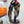 Scarf 110 CM In Black Colorful Voile Silk 193826