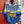Astrologie Forever Scarf 135 CM In Blue Colorful Cashmere And Silk 223626