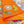 Planifleurs scarf 90 CM In Orange Colorful Silk Twill 249919