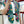 Planifleurs scarf 90 CM In Green Colorful Silk Twill 249921